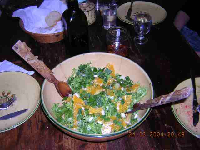 salat mit orangen